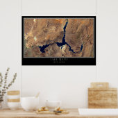 Lake Mead Nevada - Arizona Satellite Poster Map (Keuken)