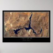 Lake Mead Nevada - Arizona Satellite Poster Map (Voorkant)