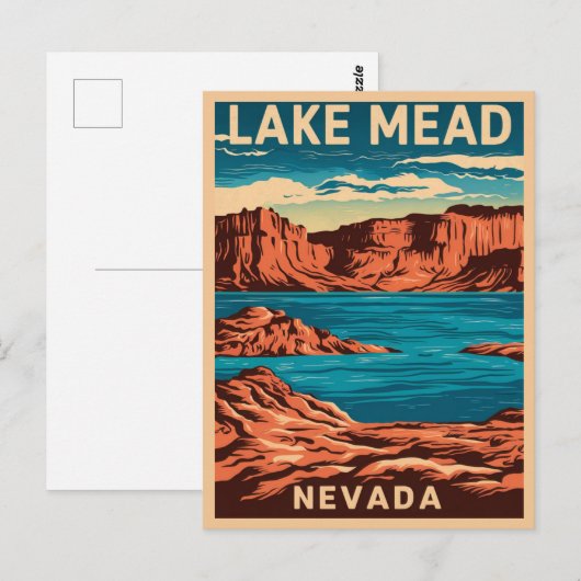 Lake Mead Nevada, Briefkaart (Voorkant / Achterkant)