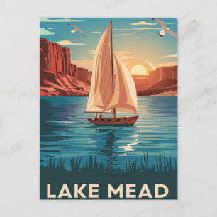 Lake Mead Nevada, ervaar sereniteit Briefkaart