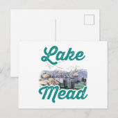 Lake Mead Souvenir Hoover Dam Briefkaart (Voorkant / Achterkant)