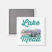 Lake Mead Souvenir Hoover Dam Magneet (Voorkant / Achterkant)