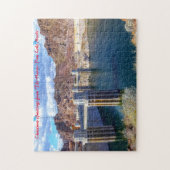 Lake Meade Hoover Dam. Kerstgroeten Legpuzzel (Verticaal)