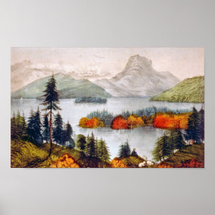 Lake Memphremagog—Owls Head Poster Print