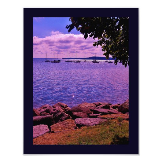 Lake Mendota Boats Foto Afdruk (Voorkant)