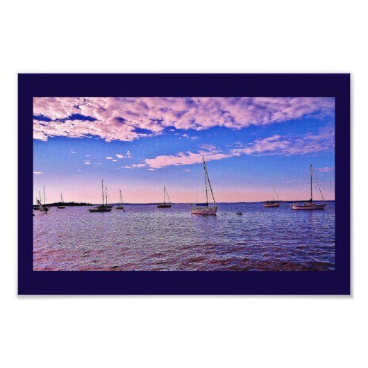 Lake Mendota Boats Foto Afdruk (Voorkant)