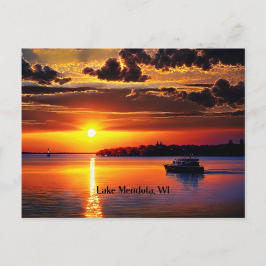 Lake Mendota, WI, Briefkaart (Voorkant)
