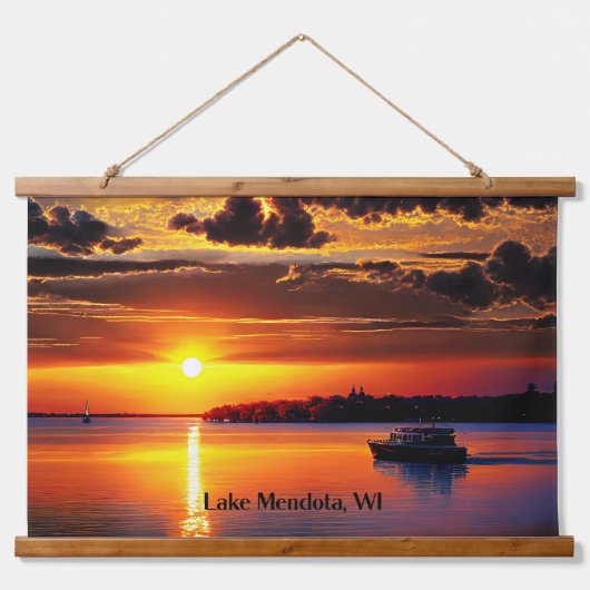 Lake Mendota, WI, Hangend Wandkleed (Voorkant)