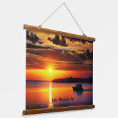 Lake Mendota, WI, Hangend Wandkleed (Gebogen)