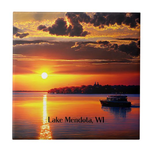 Lake Mendota, WI, Tegeltje (Voorkant)
