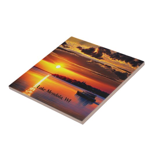 Lake Mendota, WI, Tegeltje (Zijkant)