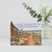 Lake Meredith vanaf Turkey Creek Trail, Texas Briefkaart (Staand voorkant)