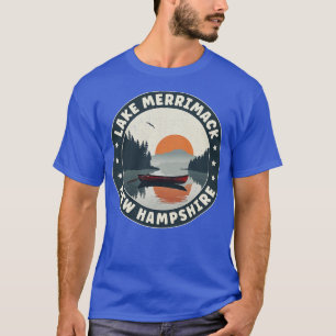 Lake Merrimack New Hampshire zonsondergang T-shirt
