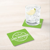 Lake Michigan, aangepaste stad, naam, anker, pedde Kartonnen Onderzetters (Insitu)