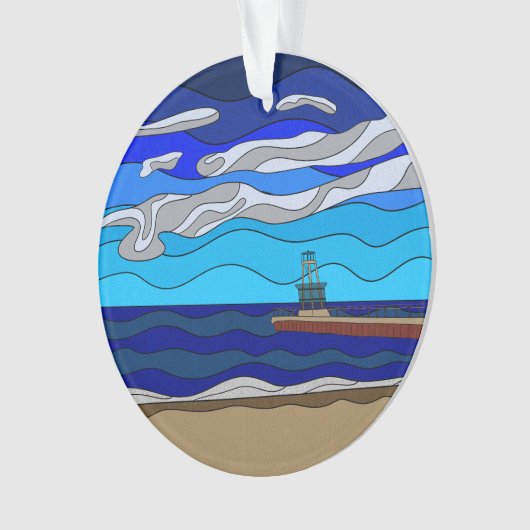Lake Michigan - Acryl Ornament (voorkant)