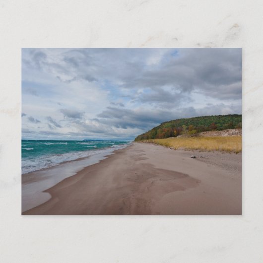 Lake Michigan Beach Briefkaart (Voorkant)
