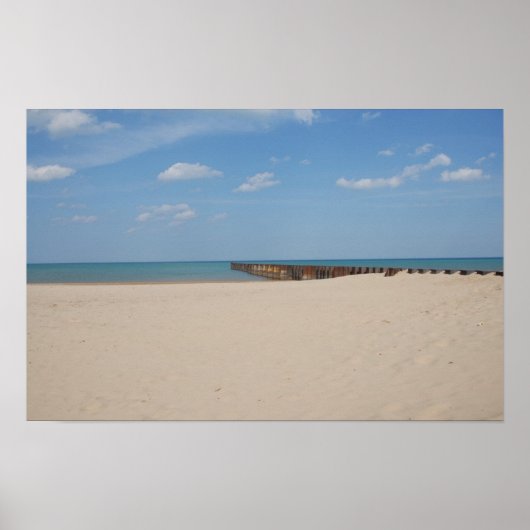 Lake Michigan Beach Poster (Voorkant)