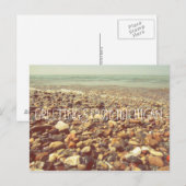 Lake Michigan Beach Rocks Shoreline Zee Briefkaart (Voorkant / Achterkant)