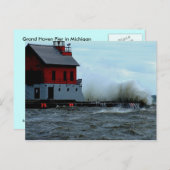 Lake Michigan Briefkaart (Voorkant / Achterkant)