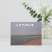 LAKE MICHIGAN BRIEFKAART (Staand voorkant)