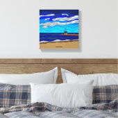 Lake Michigan - Canvas (10 "x10") Afdruk (Insitu (Slaapkamer))