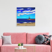 Lake Michigan - Canvas (16 "x16") Afdruk (Insitu (Woonkamer))