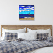Lake Michigan - Canvas (16 "x16") Afdruk (Insitu (Slaapkamer))