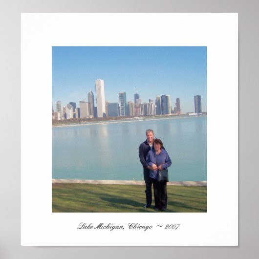 Lake Michigan, Chicago ~ 2007 Poster (Voorkant)
