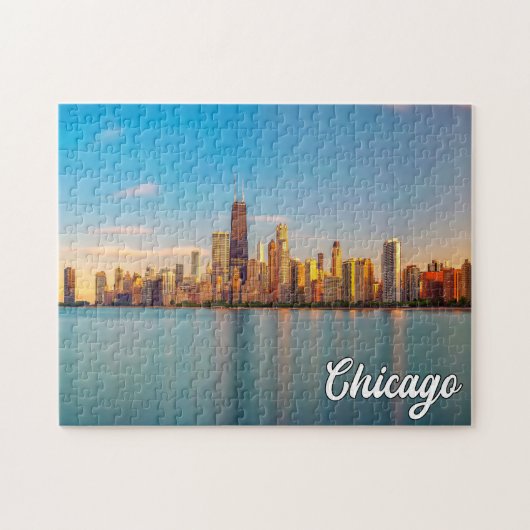 Lake Michigan, Chicago, Verenigde Staten Legpuzzel (Horizontaal)