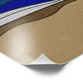 Lake Michigan - Foto afdrukken 24 "x24" (Hoek)