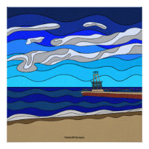 Lake Michigan - Fotoafdruk 24"x24"