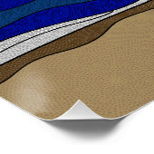 Lake Michigan - Glanzend Poster 20 "x20" (Hoek)