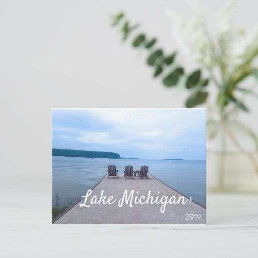Lake Michigan in Door county 2019 Briefkaart (Staand voorkant)