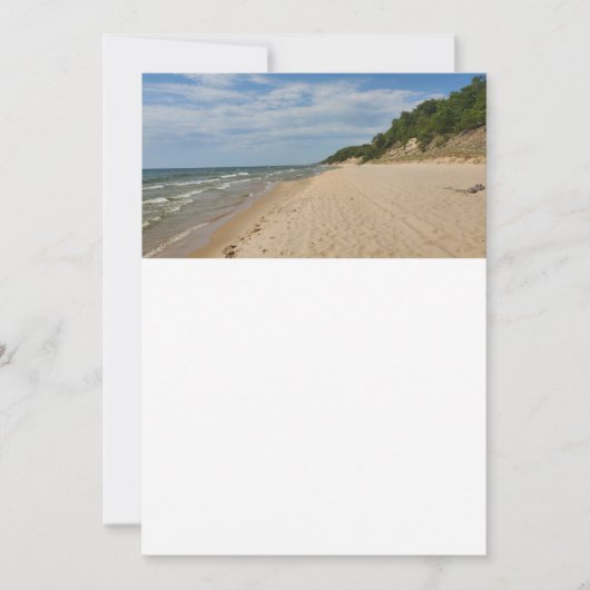  Lake Michigan Invitation Kaart (Voorkant)