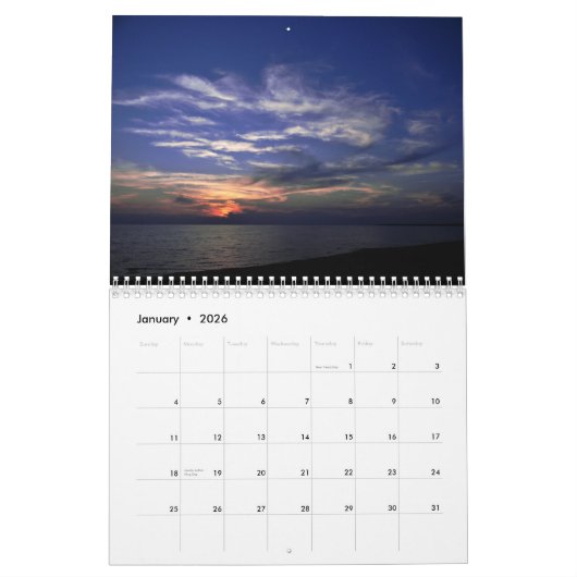 Lake Michigan Kalender (Jan 2026)