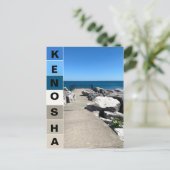 Lake Michigan - Kenosha, Wisconsin Briefkaart (Staand voorkant)