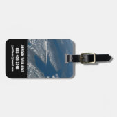 Lake Michigan, Lake Huron en de staat Michigan. Bagagelabel (Voorkant horizontaal)