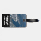 Lake Michigan, Lake Huron en de staat Michigan. Bagagelabel (Achterkant horizontaal)