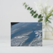 Lake Michigan, Lake Huron en de staat Michigan. Briefkaart (Staand voorkant)