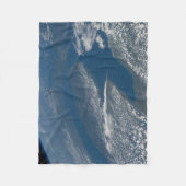 Lake Michigan, Lake Huron en de staat Michigan. Fleece Deken (Voorkant)