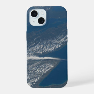 Lake Michigan, Lake Huron en de staat Michigan. iPhone 15 Case