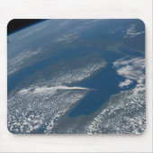 Lake Michigan, Lake Huron en de staat Michigan. Muismat (Voorkant)