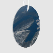 Lake Michigan, Lake Huron en de staat Michigan. Ornament (voorkant)