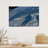 Lake Michigan, Lake Huron en de staat Michigan. Poster (Keuken)