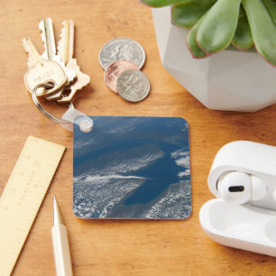 Lake Michigan, Lake Huron en de staat Michigan. Sleutelhanger