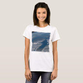 Lake Michigan, Lake Huron en de staat Michigan. T-shirt (Voorkant volledig)