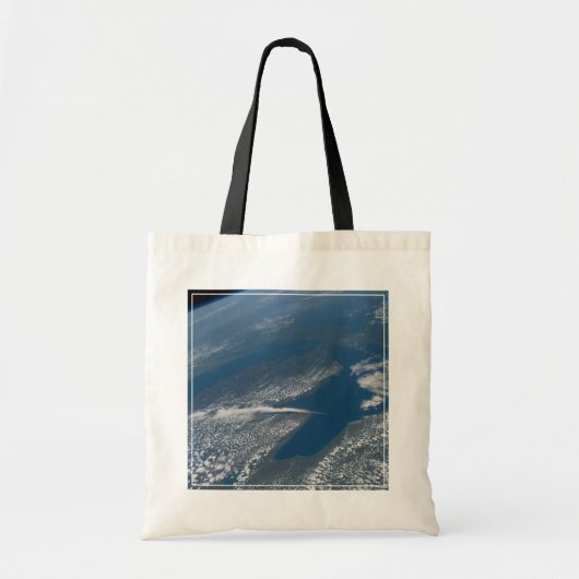 Lake Michigan, Lake Huron en de staat Michigan. Tote Bag (Voorkant)
