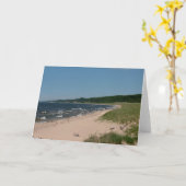 Lake Michigan landschap 1 Kaart (Gele Bloem)