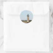 Lake Michigan Lighthouse Ronde Sticker (Tas)