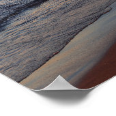 Lake Michigan North Shore Milwaukee bij dageraad Poster (Hoek)